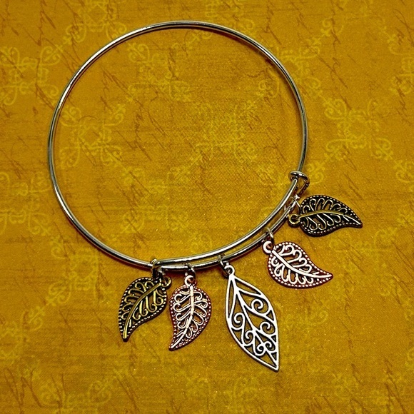 Handmade Fall Bangle Charm Bracelet! - Picture 3 of 3